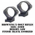 Talley Lightweight Ring/Base Browning X-Bolt 30mm Low Black 730735