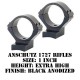 Talley Lightweight Ring/Base Anschutz 1727 1 Inch Extra High Black 960761