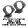 Talley Lightweight Ring/Base Anschutz 1727 1 Inch High Black 950761
