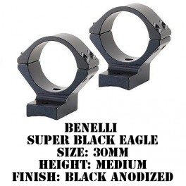Talley Lightweight Ring/Base Benelli Super Black Eagle 30mm Medium Black 740703