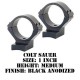 Talley Lightweight Ring/Base Colt Sauer 1 Inch Medium Black 940715