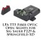 LPA TTF Adjustable Sig Sauer P229 and Springfield XD Fiber Optic Sight TTF30SS
