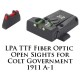 LPA TTF Adjustable Colt 1911 Gvt. Fiber Optic Sight TTF45CT