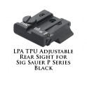 LPA TPU Adjustable Rear Sight for Sig Sauer P Series Black TPU25SS-07