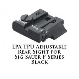 LPA TPU Adjustable Rear Sight for Sig Sauer P Series Black TPU25SS-07