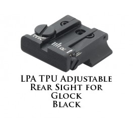 LPA TPU Adjustable Rear Sight for Glock Black TPU32GL-07