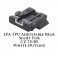 LPA TPU Adjustable Rear Sight for CZ 75 and 85 White Outline TPU57CZ-18