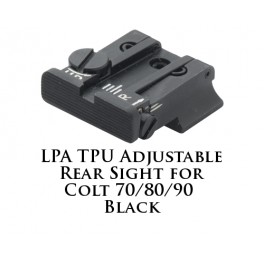 LPA TPU Adjustable Rear Sight for Colt  70, 80, and 90 Black TPU40MK-07