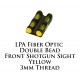 LPA Fiber Optic Double Bead Shotgun Sight Yellow 3mm MF30V