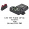 LPA TTF Adjustable Ruger P85/P89 Fiber Optic Sight TTF85RU