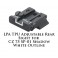 LPA TPU Adjustable Rear Sight for CZ 75 SP-01 White Outline TPU86BZ-18