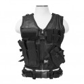 VISM Tactical Vest Black MED-2XL CTV2916B
