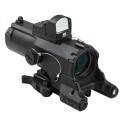 VISM ECO 4x34 Rifle Scope with Green Dot and Green Laser Urban Tactical VECO434QRBG-A