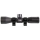AIM Sports 4x32 Rifle Scope With Rings and Sunshade -Rangefinding Reticle JTR432B-S