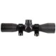 AIM Sports 4x32 Rifle Scope With Rings and Sunshade - Mildot Reticle JTM432B-S
