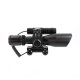 AIM Sports 2.5-10x40 Illuminated Rifle Scope with Green Laser - Mil Dot Reticle JDNG251040G-N